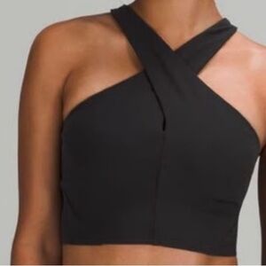 NWT Lululemon Black Cross-Back Sports Bra